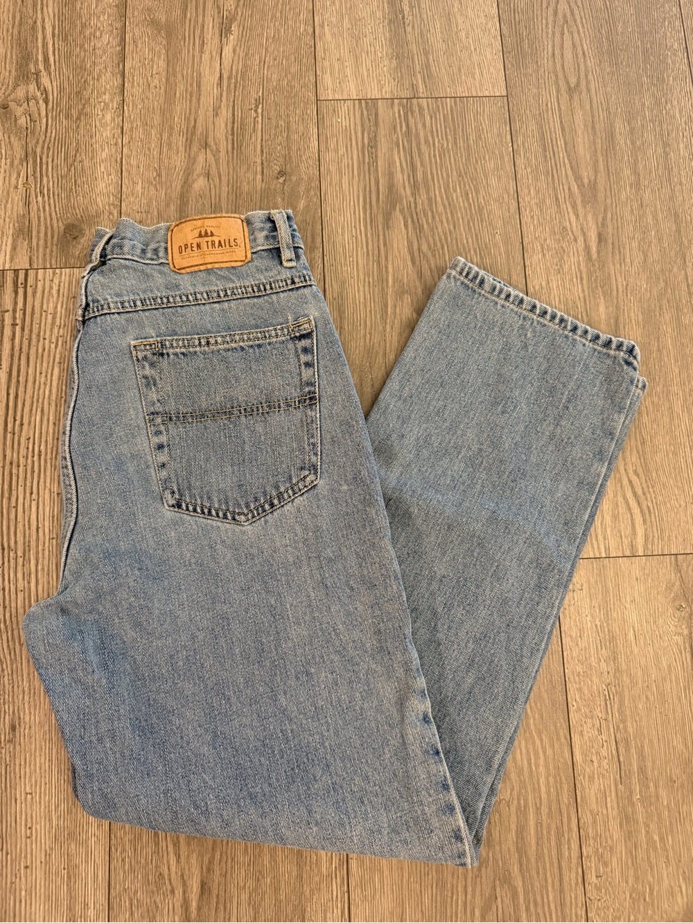 Open Trail Authentic Stonewashed Jeans Men’s Size 34x32 Denim Jean Pants